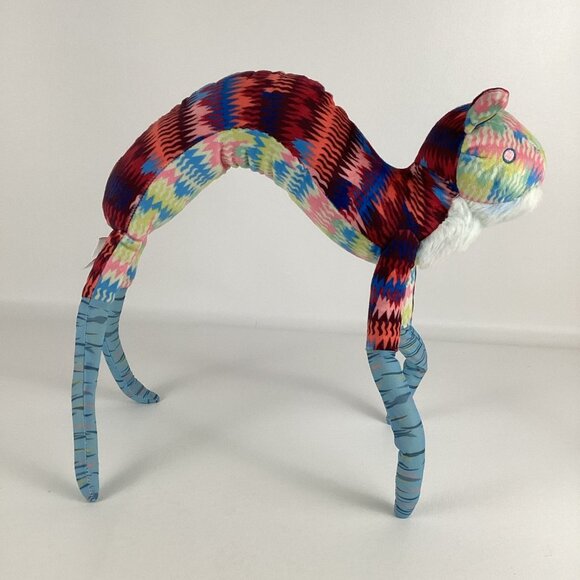 Meow Wolf Bearret 14" Plush Poseable Stuffed Animal Toy Multicolor Souvenir - Picture 4 of 7